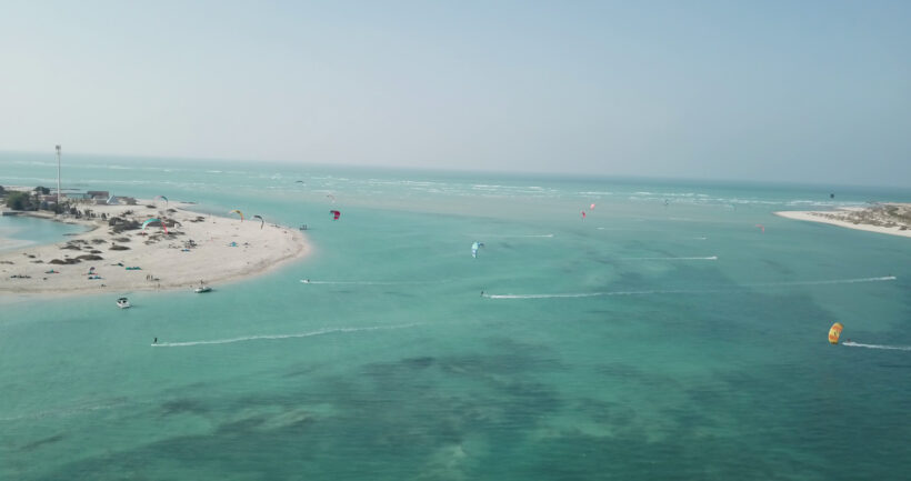 Wakeup Adventures Abu Dhabi Island tour kitesurfing